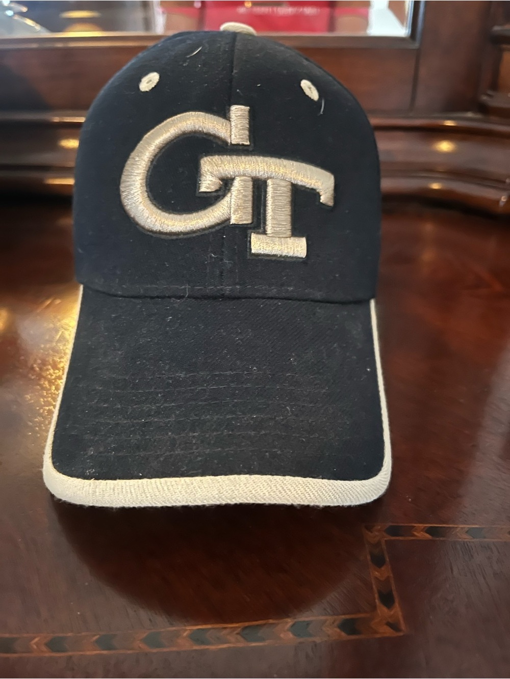 GT Embroidered Black and White Baseball Cap